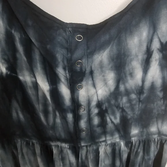 American Eagle Outfitters Soft & Sexy Blue Tie Dye Dress - Picture 4 of 5